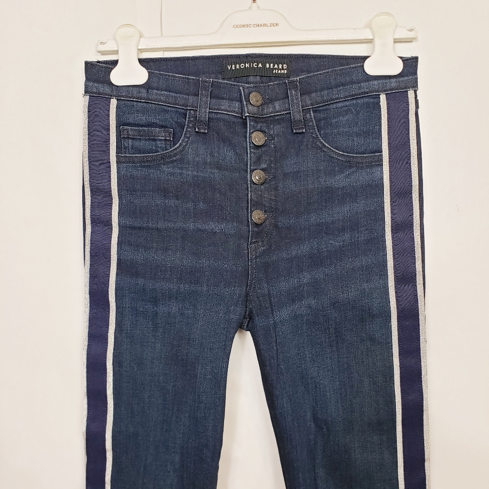 Veronica Beard boot side strap jeans - Picture 3 of 10